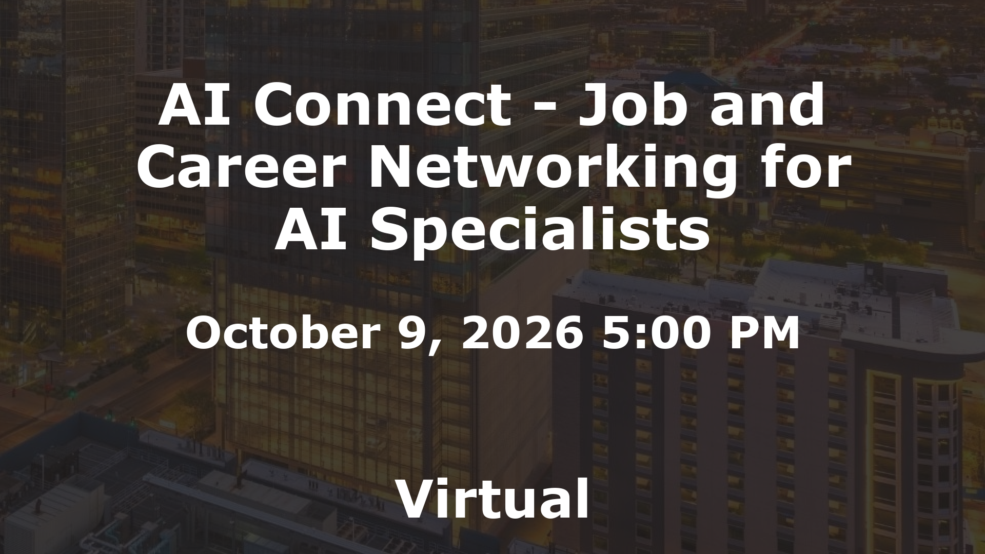 AI Connect - Job and Career Networking for AI Specialists event image